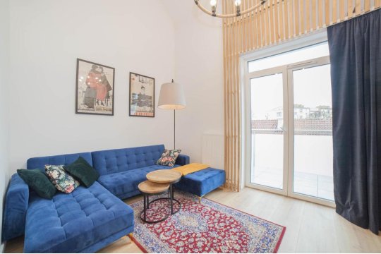 Mrągowo dwupoziomowy Apartament Indygo 85m2 z widokiem na jezioro