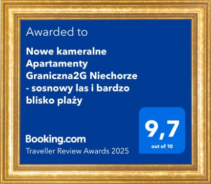 Nowe kameralne Apartamenty Graniczna2G Niechorze - sosnowy las i bardzo blisko plaży