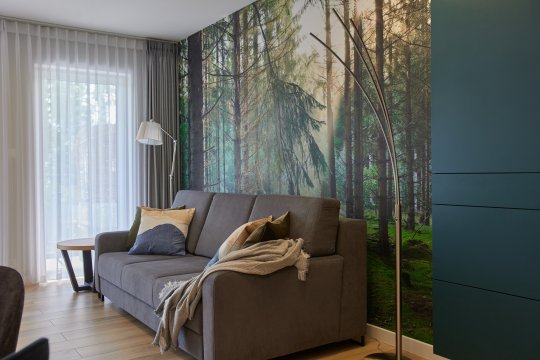 Forest Apartment Pobierowo - Salon - Forest Apartment Komfort blisko morza. Basen na wyciągnięcie ręki.