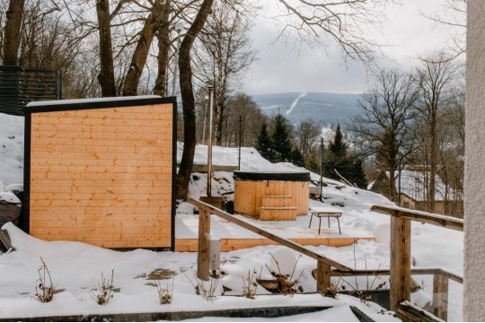 Apartamenty Larice - balia lub sauna sesja gratis ten weekend, morsowanie w basenie