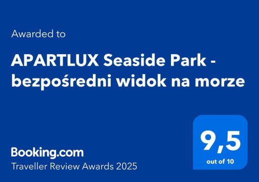 APARTLUX Seaside Park - bezpośredni widok na morze