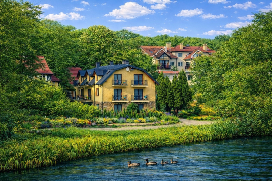 Villa Kapitańska bardzo blisko plaży i latarni morskiej. 