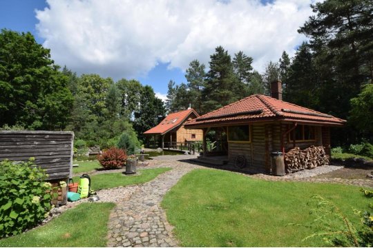 Leśny Zakątek balia kąpielowa ognisko sauna basen rowery w cenie pobytu Realizujemy Podlaski bon turystyczny