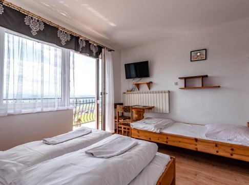 Pokoje u Chmielaków - Huba z widokiem na Jezioro Czorsztynskie Tatry i Pieniny Balia