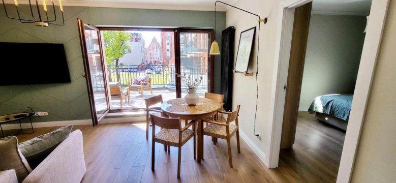 Komfortowy Apartament Przy Bramie Targowej z tarasem- Old Town