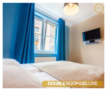 Pokój double deluxe z łazienką - Hostel Premium