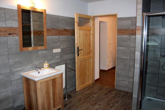 łazienka w apartamencie sosonowym - Agroturystyka Pośniak