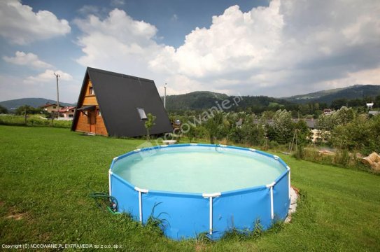 basen letni - Domek drewniany w Wiśle