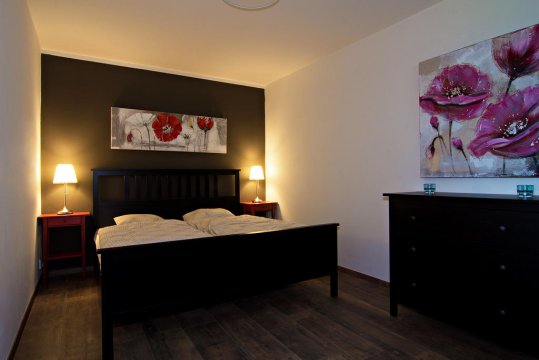 Sypialnia 1 w apartamencie De Luxe - Horská Chata Švadlenka ****