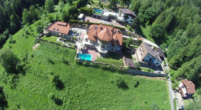 widok z drona - Pensjonat Grubcio