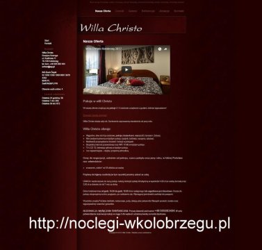 Zapraszamy na naszą stronę:http://noclegi-wkolobrzegu.pl  - WILLA CHRISTO - dom z duszą