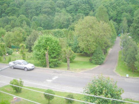 widok z balkonu - Apartament Solina z widokiem na zaporę