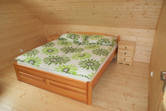 nowy domek drewniany - sypialnia  - Domki drewniane i holenderskie