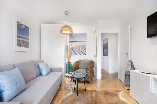 Komfortowy Salon z Wifi i Smart TV - Sea U Sopot - Apartament Blue