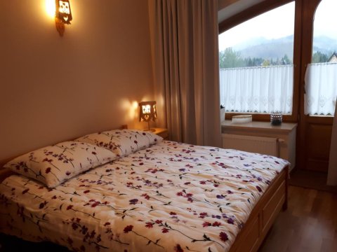 sypialnia - Apartament Tatrachata z ogródkiem i kominkiem idealny dla rodzin