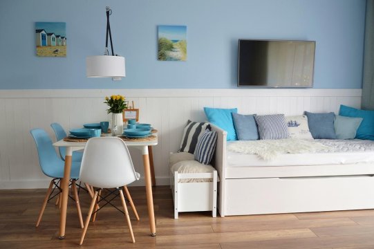 Apartament Blue z ogródkiem - Wakacje na które czekasz cały rok z plażą na wyciągnięcie ręki