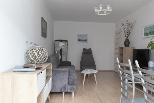 Salon Apartament Skandynawski - Apartamenty Sopockie | w centrum miasta | 200 metrów od plaży