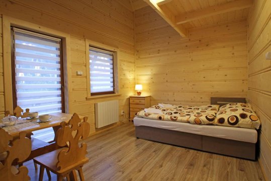 Salon - Domki z drewna pod wyciągiem narciarskim Zakopane