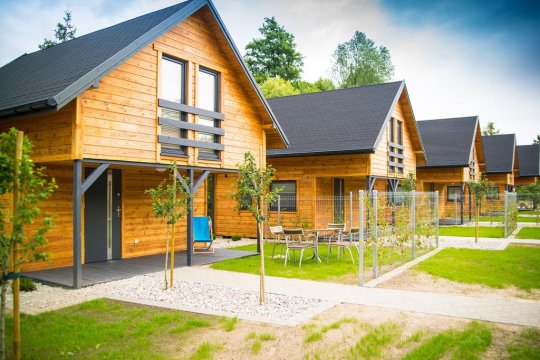 Domki Letniskowe widok zewnętrzny - Babie Lato - Okuninka - jezioro Białe - domki, mieszkania, pokoje przy plaży
