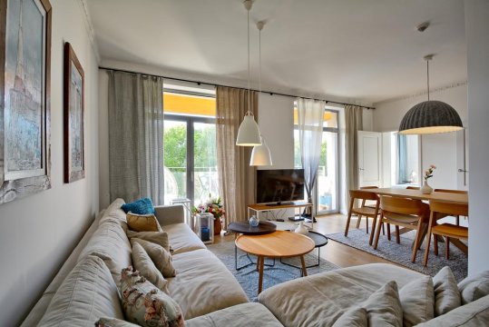 Penthouse DIUNE D403A - Salon - Apartamenty w Kołobrzegu | komfortowy wypoczynek w pobliżu morza
