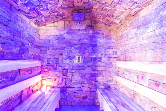 Sauna parowa - Chata pod Przehybą. Luksusowy dom z bali w Beskidzie Sądeckim, jacuzzi, sauna