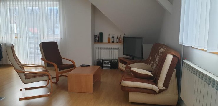 Salon - Apartament Beri w Milówce. Przestronny, dwupoziomowy do 6 osób