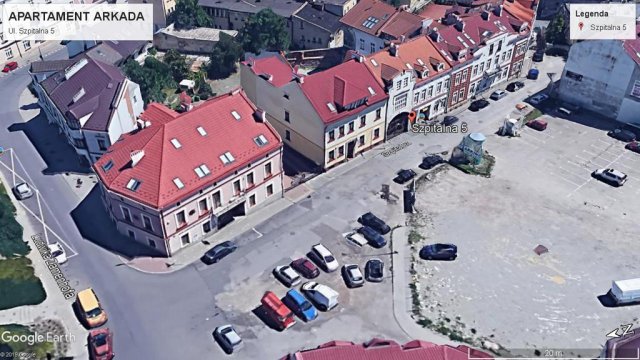 Okolica i kamienica - Apartament Arkada w ścisłym centrum