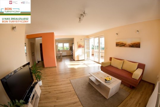 Salon - Apartament Słoneczny./ 70 m2/. Idealny dla rodzin.