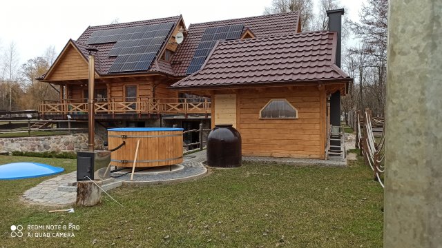 Dom na Mazurach Królewski Róg. Całoroczny, nad jeziorem Dargin. 8 - osób 