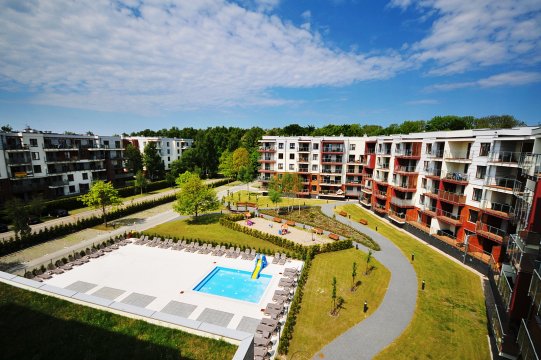 Apartamenty Nemo Polanki Park Kołobrzeg 350 m.od plaży. Balkon, basen, sauna. 