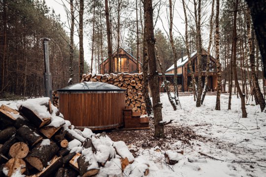 Dzika Sosna | domki całoroczne z widokiem na las