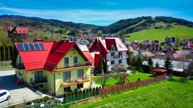 Willa Pienińska | Pokoje z balkonami, widok na Tatry i Jezioro Czorsztyńskie 