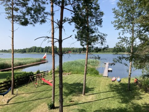 Widok z dom - Makosieje Resort-20m od jeziora,ogrzewanie,wi-fi