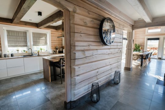 Chata pod Przehybą. Luksusowy dom z bali w Beskidzie Sądeckim, jacuzzi, sauna