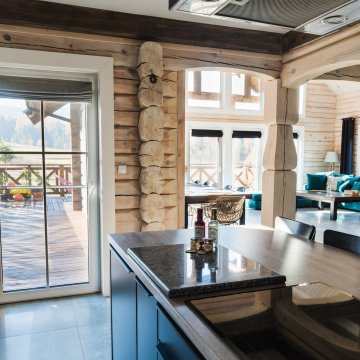 Chata pod Przehybą. Luksusowy dom z bali w Beskidzie Sądeckim, jacuzzi, sauna