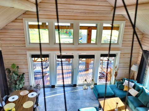 Chata pod Przehybą. Luksusowy dom z bali w Beskidzie Sądeckim, jacuzzi, sauna