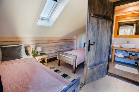 Chata pod Przehybą. Luksusowy dom z bali w Beskidzie Sądeckim, jacuzzi, sauna