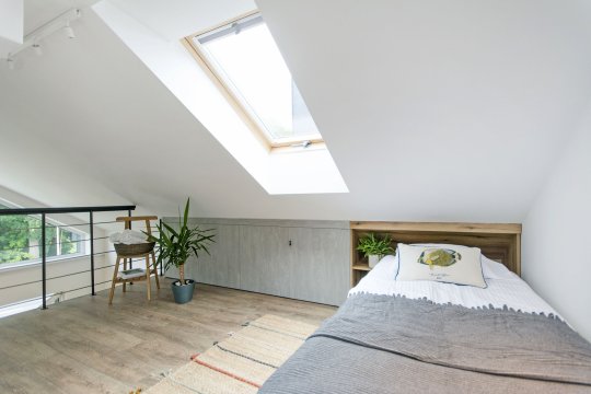 Sypialnia na antresoli - Słoneczna Przystań - Apartamenty