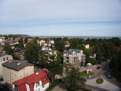 widok z pokoju w stronę Molo - Urszula Pokoje Sopot (Dolny Sopot)