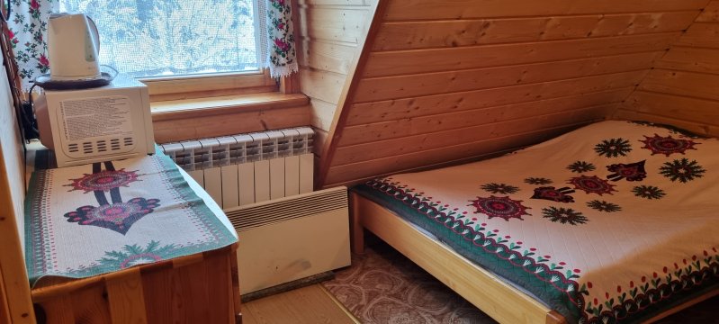 pokój 2-u osobowy z wł.łazienk - Góralski domek w centrum Zakopanego Wypożyczalnia Nart