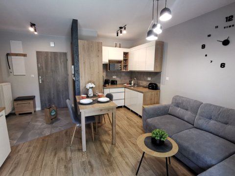 Apartament Turkusowy w centrum 2-4 os. idealny dla pary, rodzin i dłuższy pobyt