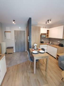 Apartament Turkusowy w centrum 2-4 os. idealny dla pary, rodzin i dłuższy pobyt