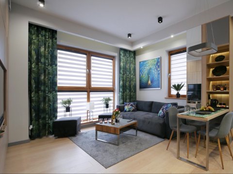 4UApart-Apartment suite Platan Tower Paradiso - 2 pokoje z sypialnią, 31m 2 , 3 piętro , ul.W.Polskiego 2 - 4UApart Apartments