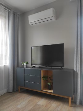 TV z płaskim ekranem - Apartament Homole E1 z ogródkiem