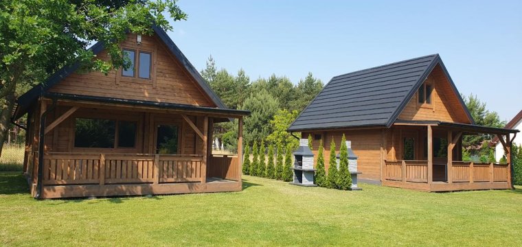 Domki z bala przy plaży nad Głuszyńskim Orle 72B