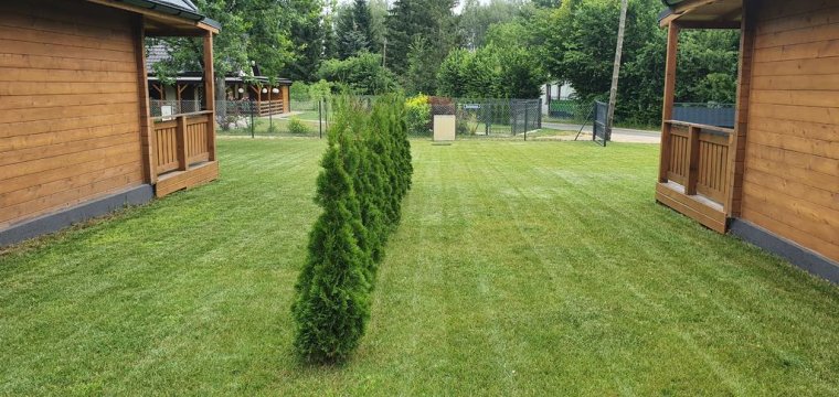 Domki z bala przy plaży nad Głuszyńskim Orle 72B