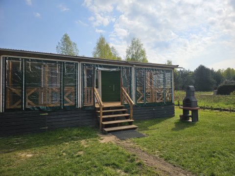 Domek letniskowy zielony - całoroczny