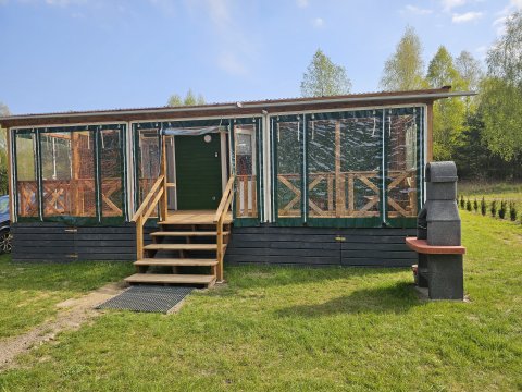 Domek letniskowy zielony - całoroczny