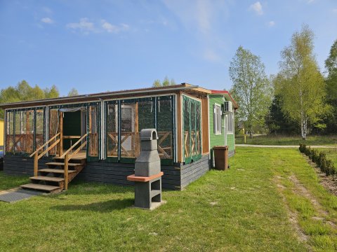 Domek letniskowy zielony - całoroczny