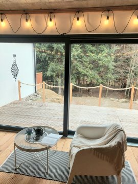 Apartament w górach z sauną przy strumieniu